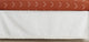 Diamond Tuft Orange Collection Fringe Crib Bed Skirt