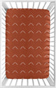 Diamond Tuft Orange Collection Mini Crib Sheet