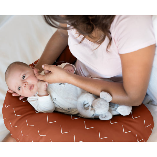 Diamond Tuft Orange Collection Nursing Breastfeeding Pillow Cover
