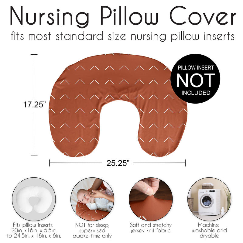 Diamond Tuft Orange Collection Nursing Breastfeeding Pillow Cover