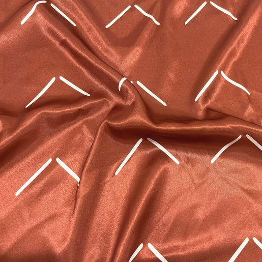 Diamond Tuft Orange Collection Satin Fitted Crib Sheet