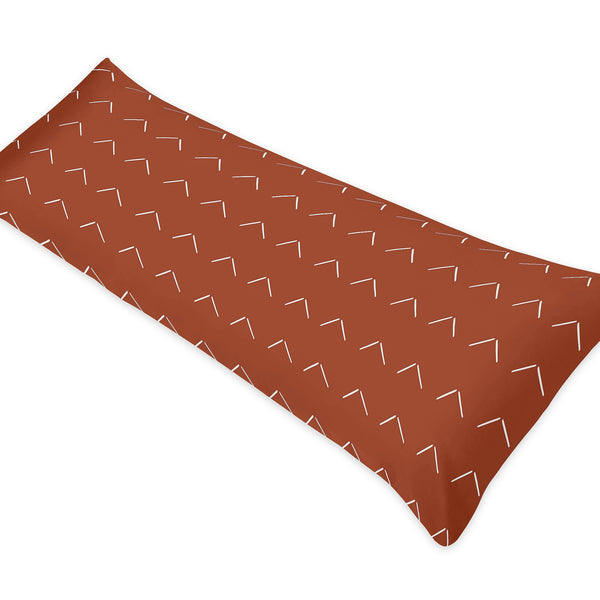 Diamond Tuft Orange Collection Full Length Body Pillow Cover