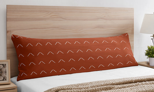 Diamond Tuft Orange Collection Full Length Body Pillow Cover