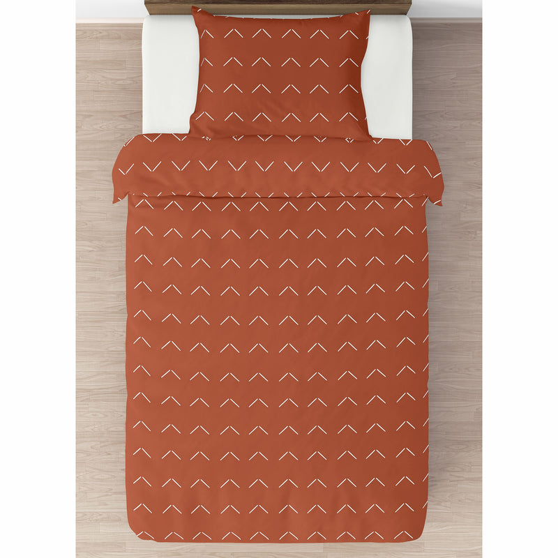 Diamond Tuft Orange Collection Twin Bedding