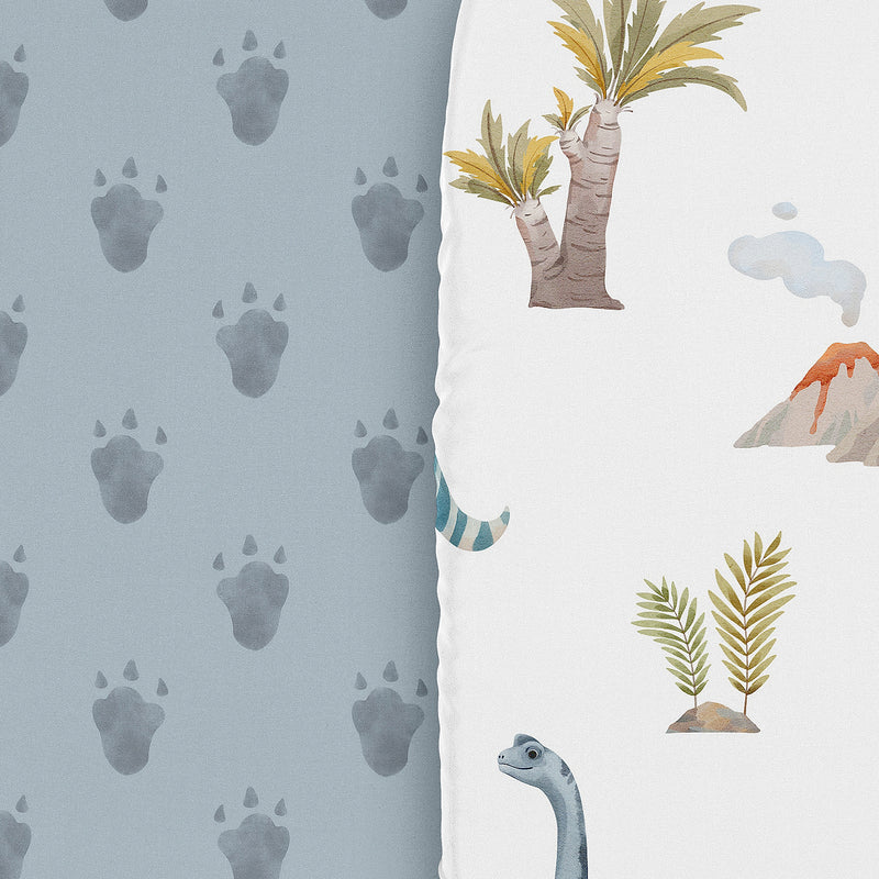 Watercolor Dinosaur Dino Collection 2 Pack Baby Bassinet Fitted Sheets