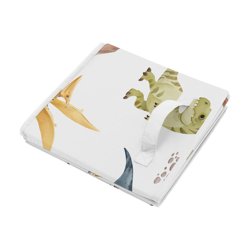 Watercolor Dinosaur Dino Collection Foldable Fabric Storage Bins