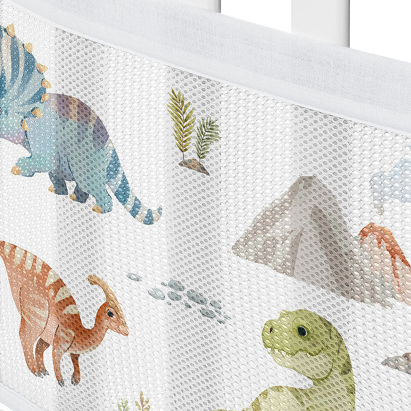 Watercolor Dinosaur Dino Sweet Jojo Designs + BreathableBaby Breathable Mesh Crib Liner