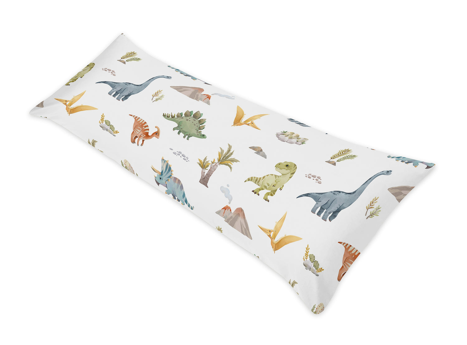 Watercolor Dinosaur Dino Collection Body Pillow Cover Case