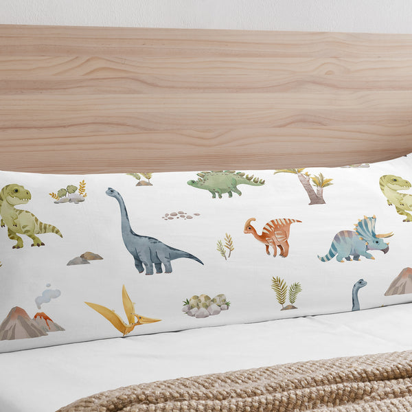 Watercolor Dinosaur Dino Collection Body Pillow Cover Case alternate view
