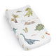 Watercolor Dinosaur Dino Collection Changing Pad Cover Sheet