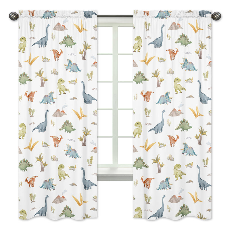 Watercolor Dinosaur Dino Collection Window Panels - Set of 2
