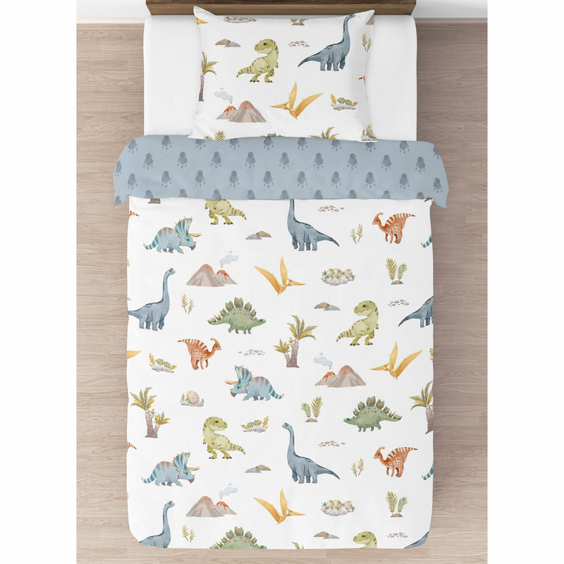 Watercolor Dinosaur Dino Collection Twin Bedding