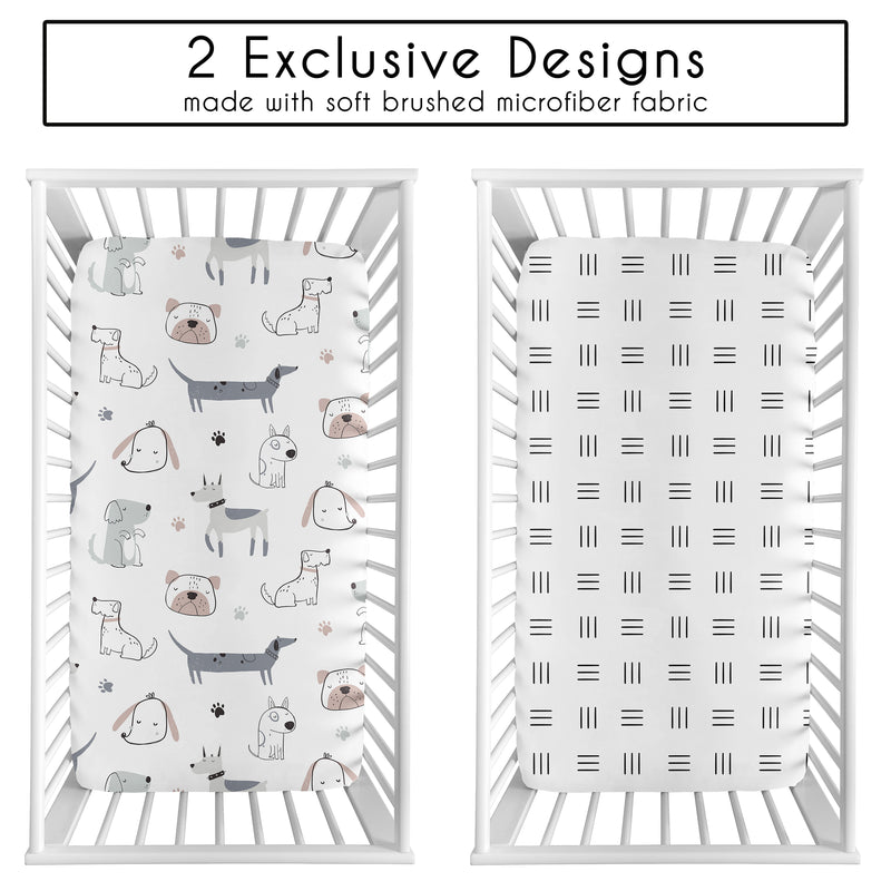 Cartoon Puppy Collection 2 Pack Crib Sheets