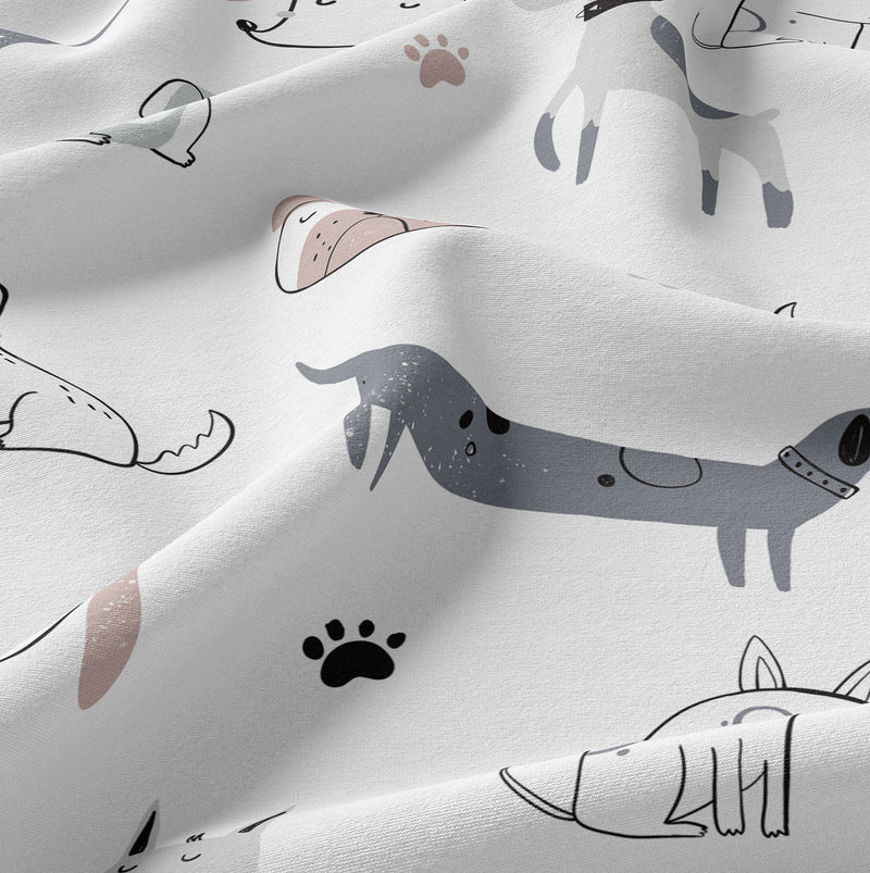 Cartoon Puppy Collection Shower Curtain
