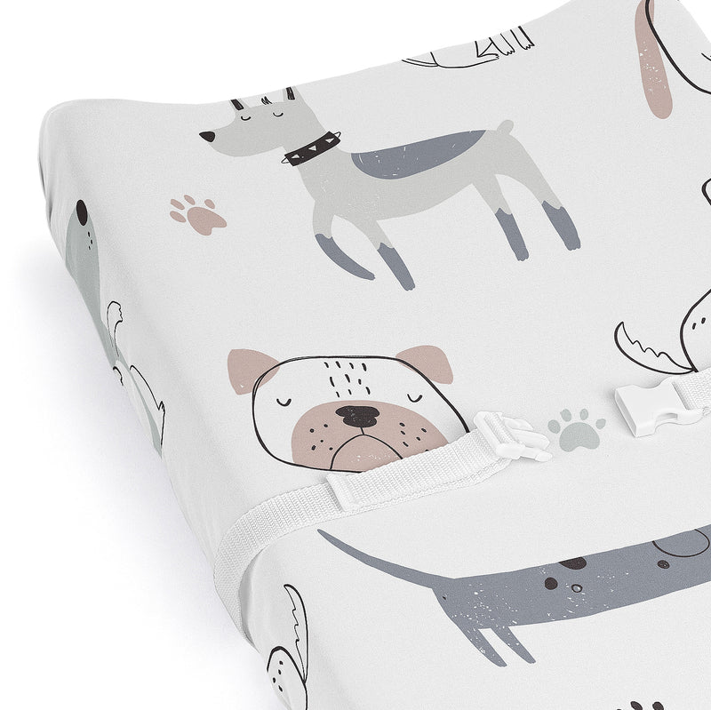 Cartoon Puppy Collection Changing Pad Cover Sheet