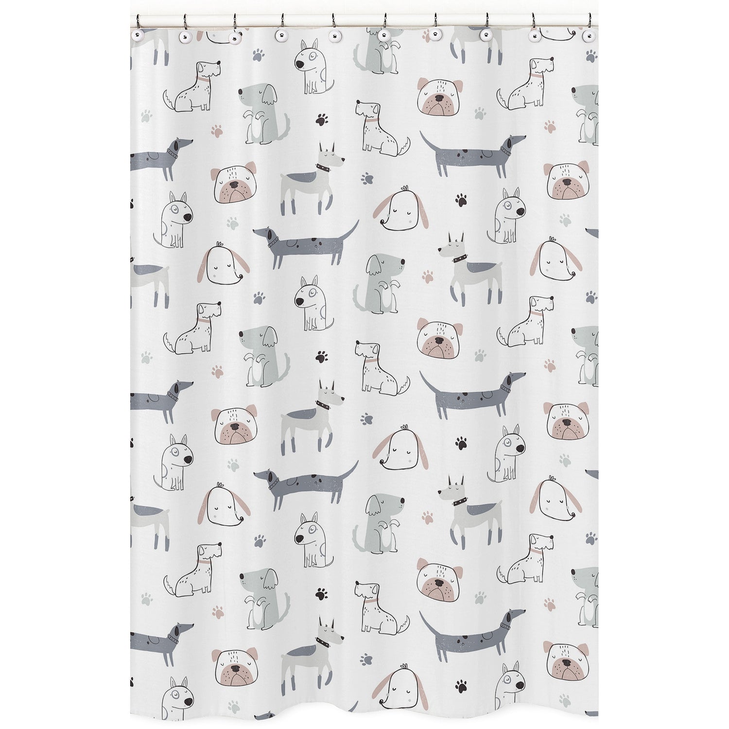 Cartoon Puppy Collection Shower Curtain