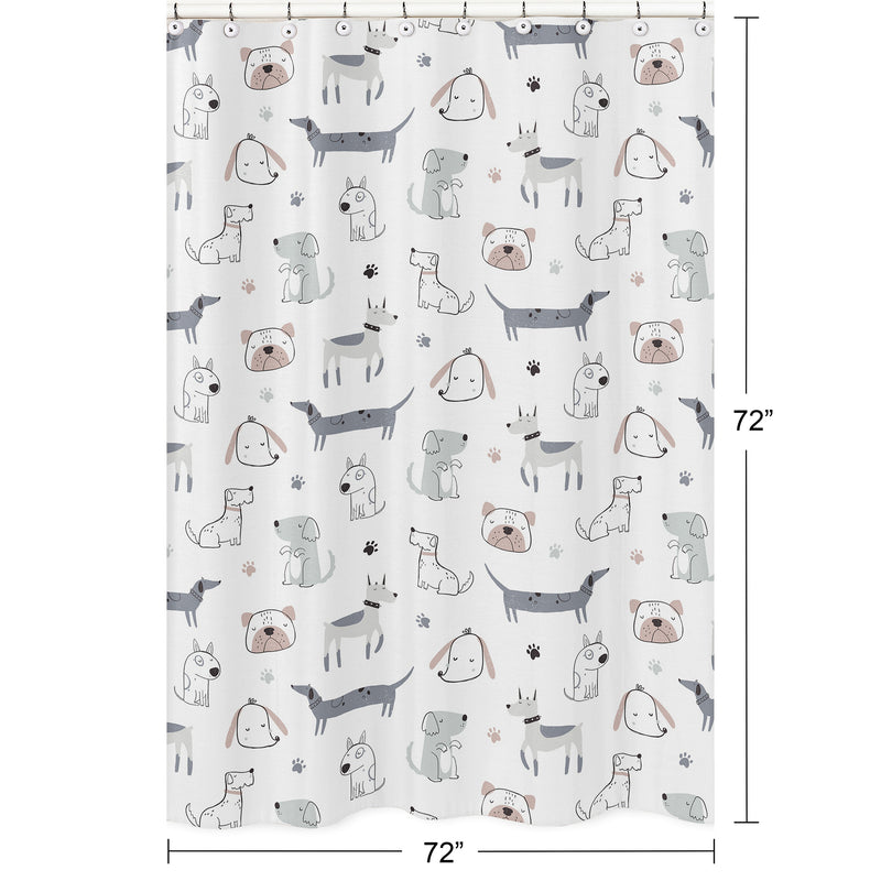 Cartoon Puppy Collection Shower Curtain