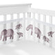 Watercolor Elephants Collection Sweet Jojo Designs + BreathableBaby Breathable Mesh Crib Liner
