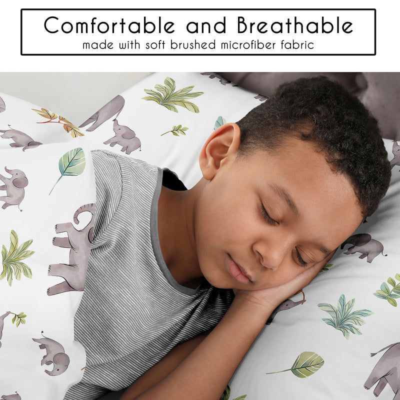 Watercolor Elephants Collection Twin Bedding