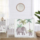 Watercolor Elephants Collection 4 Piece Crib Bedding