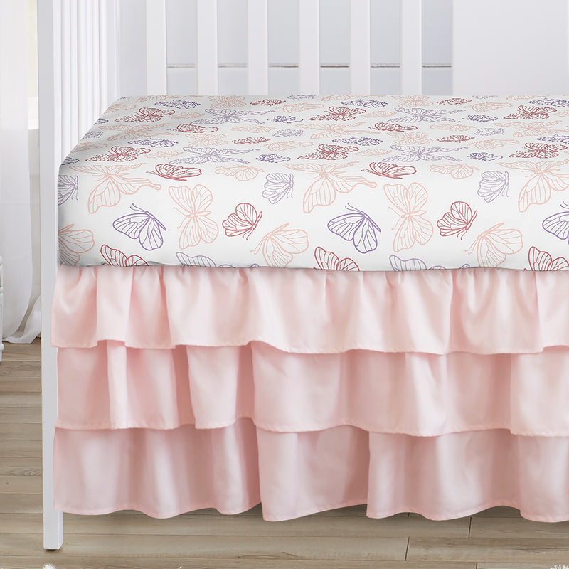Butterfly Collection 4 Piece Crib Bedding