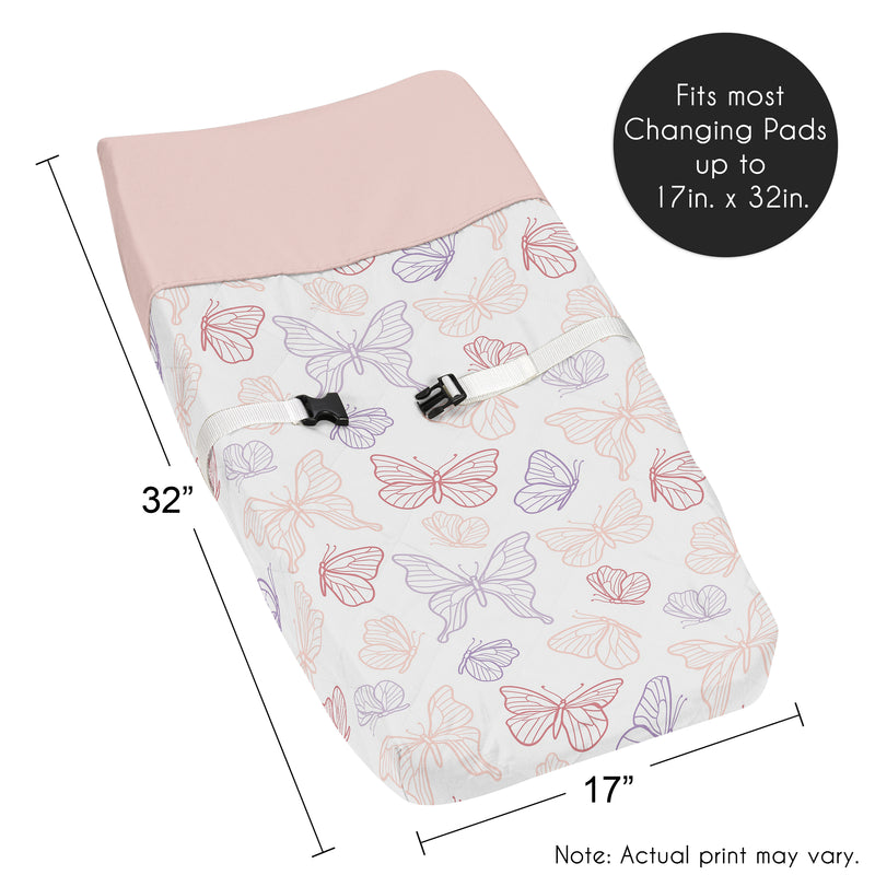 Butterfly Collection Changing Pad Cover