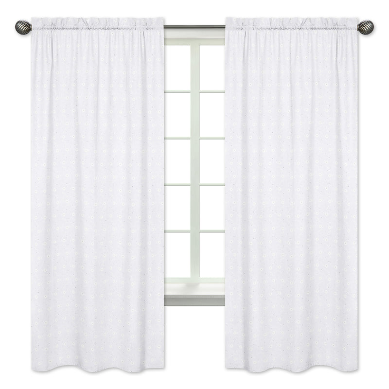 Eyelet White Collection Window Panels - Set of 2