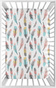 Feather Collection Mini Crib Sheet