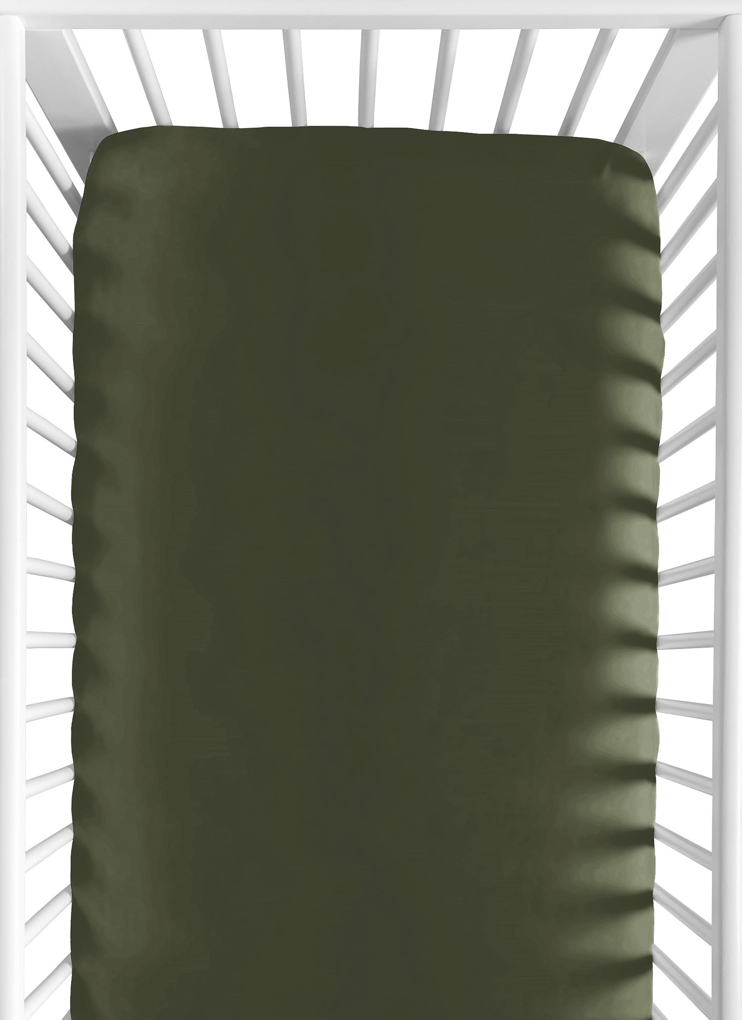 Football Collection Crib Sheet - Solid Dark Hunter Green