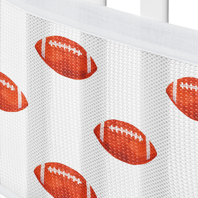 Football Collection Sweet Jojo Designs + BreathableBaby Breathable Mesh Crib Liner