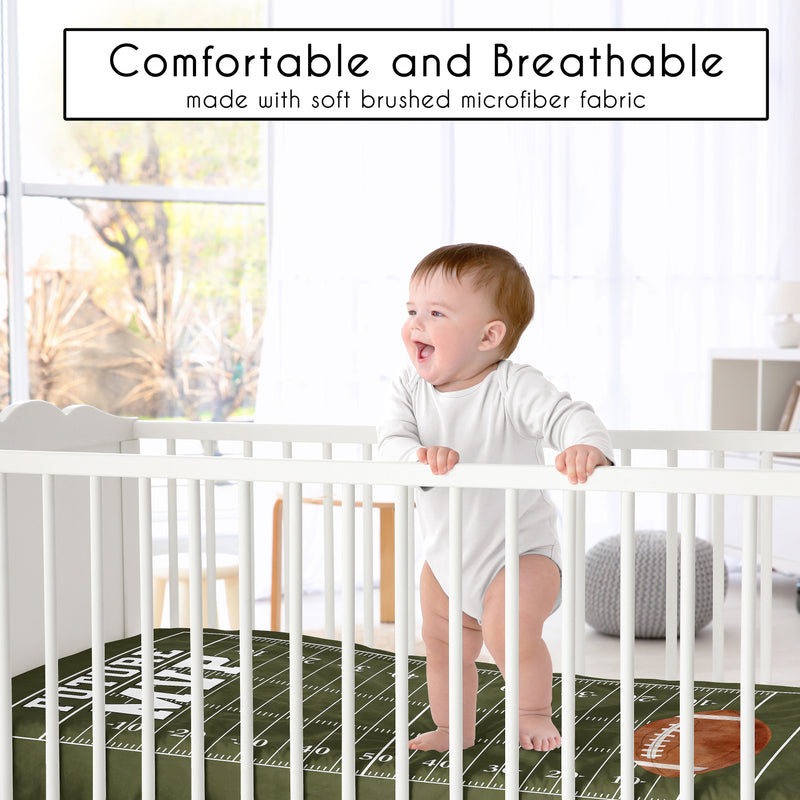 Football Collection Photo Op Crib Sheet
