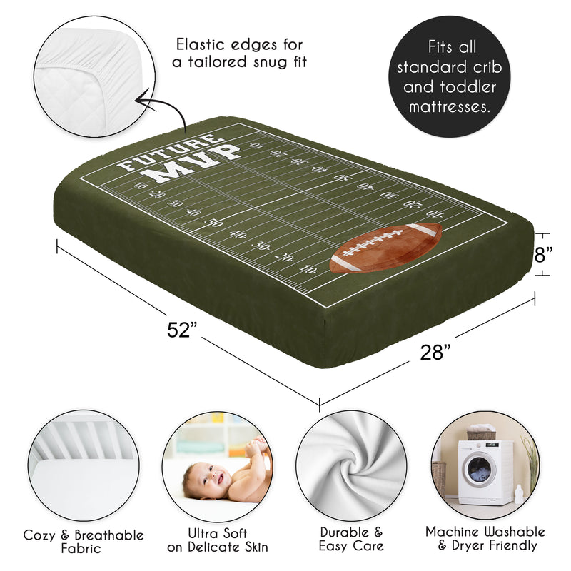 Football Collection Photo Op Crib Sheet