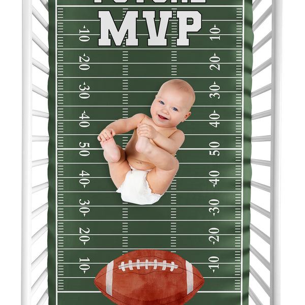 Football Collection Photo Op Crib Sheet