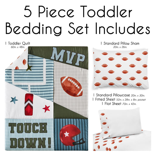 Football Collection Toddler Bedding
