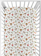 Watercolor Woodland Forest Animals Crib Sheet - Mushroom Print