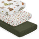 Watercolor Woodland Forest Animals Collection 3 Pack Crib Sheets