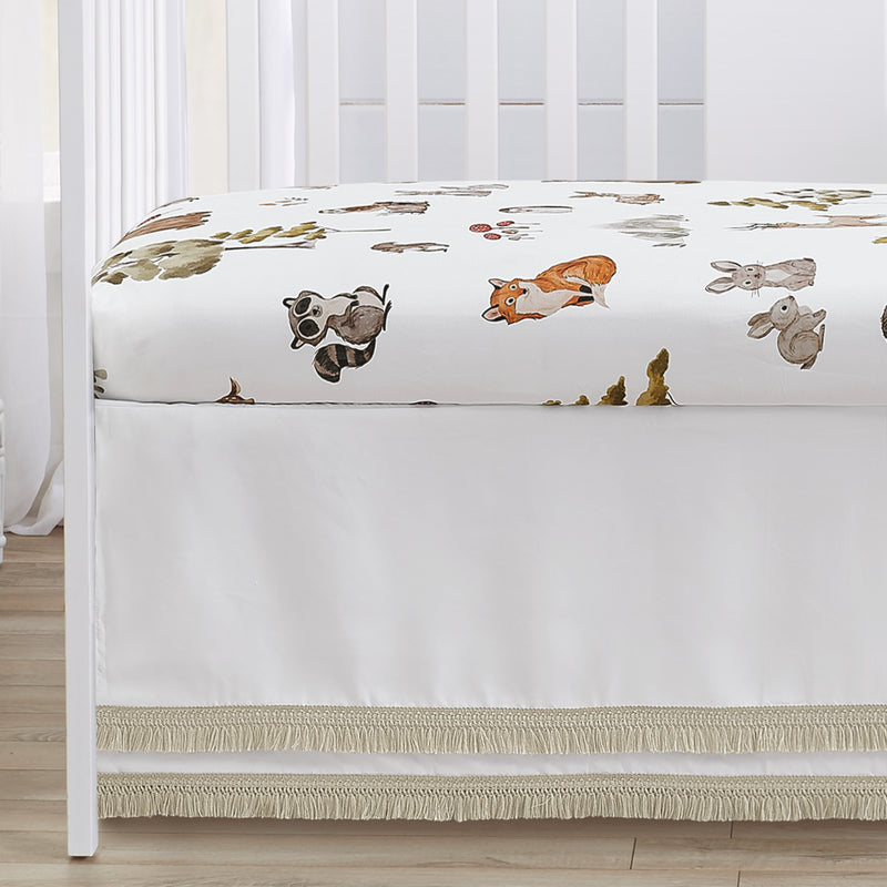 Watercolor Woodland Forest Animals Sweet Jojo Designs 6 Piece Crib Bedding + BreathableBaby Breathable Mesh Liner