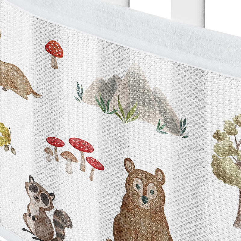 Watercolor Woodland Forest Animals Sweet Jojo Designs + BreathableBaby Breathable Mesh Crib Liner