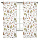 Watercolor Woodland Forest Animals Window Panels - Set of 2