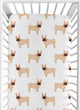 Cartoon Puppy Collection Frenchie Crib Sheet