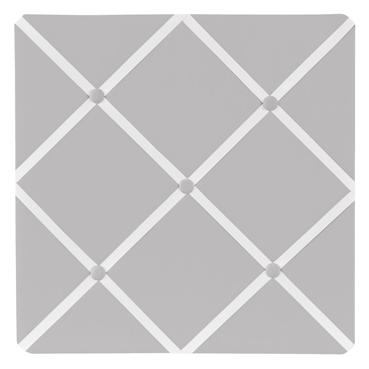 Trellis Gray And White Collection Fabric Memo Board