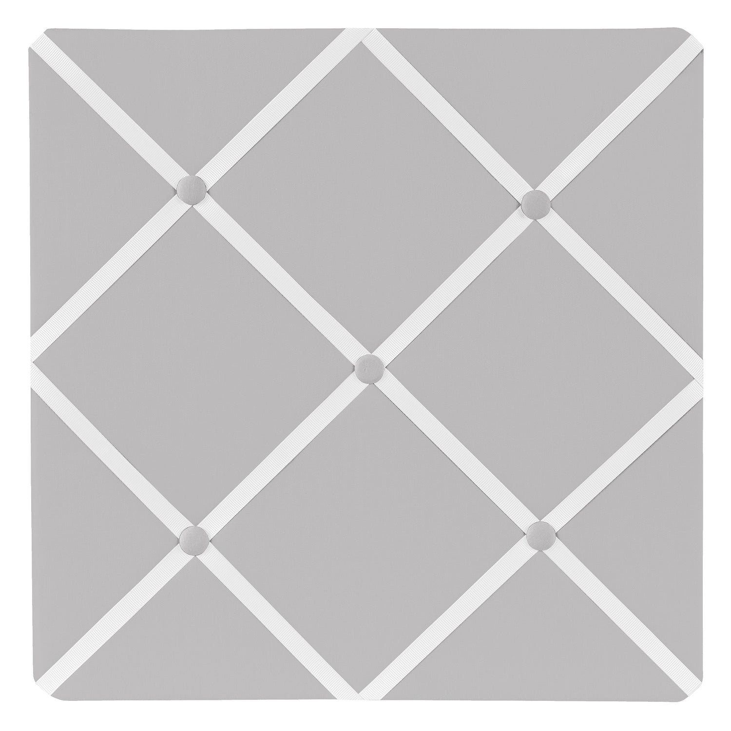 Trellis Gray And White Collection Fabric Memo Board