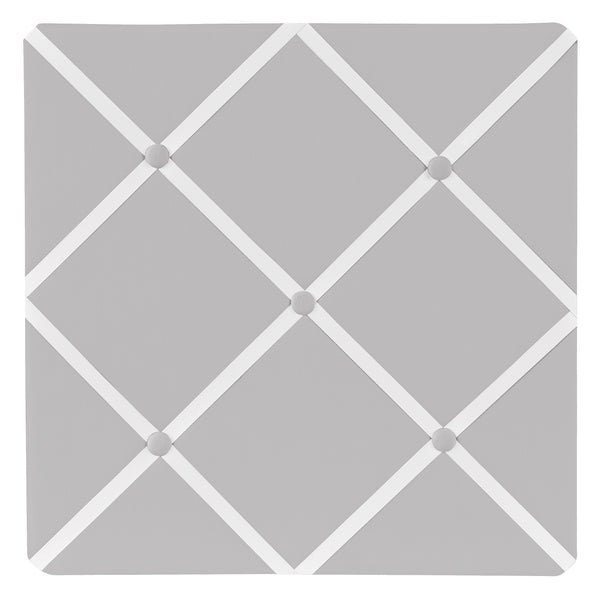 Trellis Gray And White Collection Fabric Memo Board