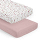 Watercolor Floral Garden Pink Collection 2 Pack Crib Sheets