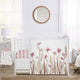Watercolor Floral Garden Pink Collection 4 Piece Crib Bedding