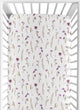 Watercolor Floral Garden Purple Collection Crib Sheet