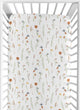Watercolor Floral Garden Sage Green Collection Crib Sheet