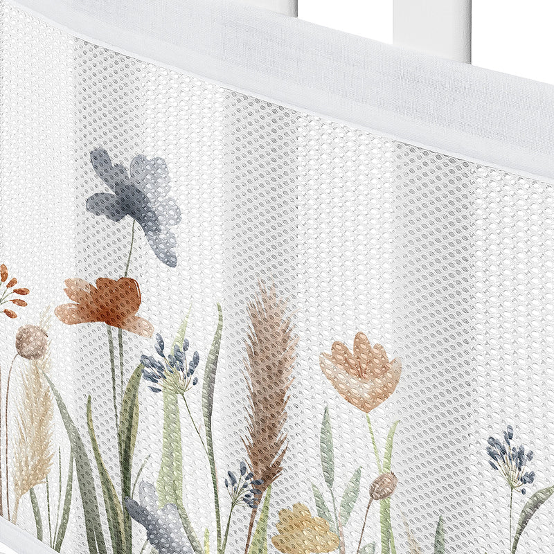 Watercolor Floral Garden Sage Green Collection Sweet Jojo Designs + BreathableBaby Breathable Mesh Crib Liner