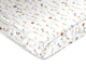 Watercolor Floral Garden Sage Green Collection Satin Fitted Crib Sheet