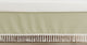 Watercolor Floral Garden Sage Green Collection Solid Sage Green Fringe Crib Bed Skirt